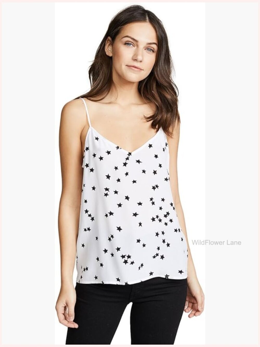 Silk V-Neck Cami Tank Top Sleeveless Yoga